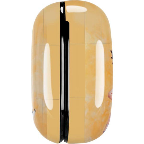 Betty Boop With Puppy Orange Background Galaxy Buds Pro Skin